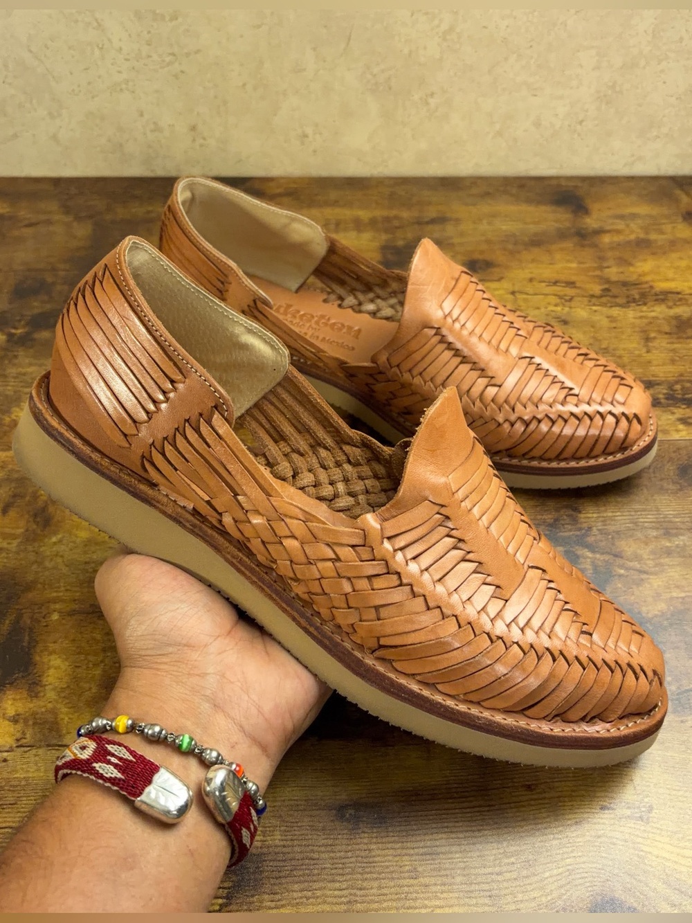 Yuketen Alejandro Huarache Woven Sandals Mens Size 10.5 Handmade in Mexico